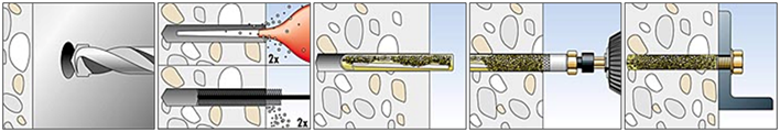 Drill-hole cleaning and preparation for anchor installation